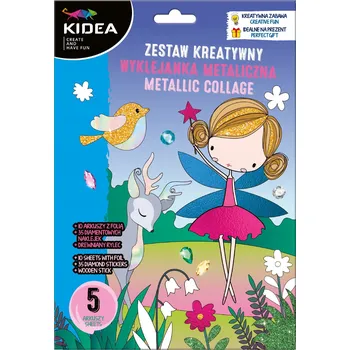 kreativní sada Kreativní metalické samolepky Magický svět 5 archů KIDEA