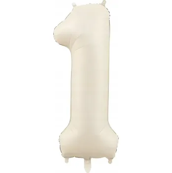Balónek Foliový balónek Číslice Béžová tělová „1“ 1 m