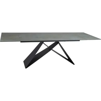 Jídelní stůl Jídelní rozkládací stůl Westin 160/240 cm keramika černý/tyrkysový