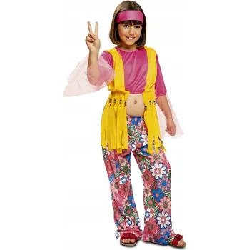 Karnevalový kostým Kostým pro děti My Me Flower Hippie, 3-4 roky