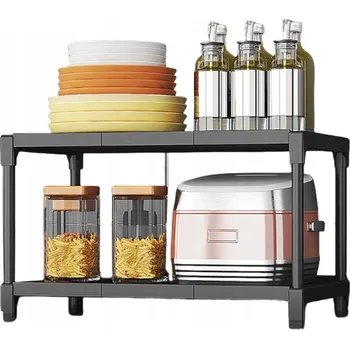 police Dvoupatrová kuchyňská police - multifunkční organizér