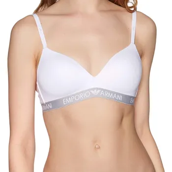 Dámské oblečení Dámská sportovní podprsenka EMPORIO ARMANI 164410 CC318 00010 WHITE Velikost: S