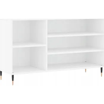 Botník Bílá botník 102 x 36 x 60 cm, 5 přihrádek, kovové nožičky