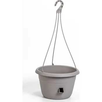 Plastia Samozavlažovací žardina Siesta ø 30 s plastovým závěsem taupe