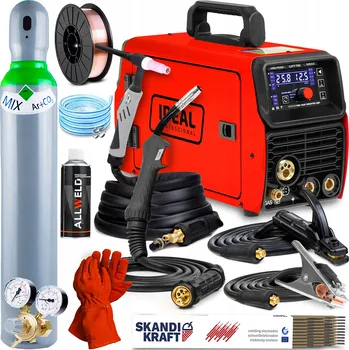 Svářečka Svářečka IDEAL TECNO MIG 203 LED SYNERGIE MMA TIG 200A 230V HLINÍK 3v1