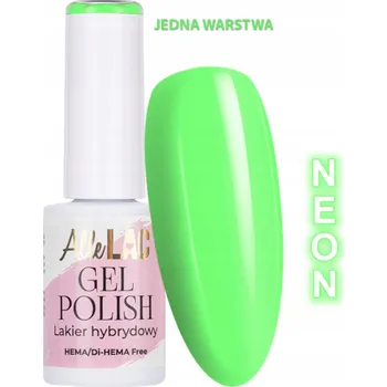 Lak na nehty Hybridní lak LED/UV Gel Polish Greens G2 Neon AlleLac 6g