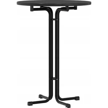 Jídelní stůl Jídelní stůl skládací černý 80 x 110 cm, materiál na bázi dřeva, ocel