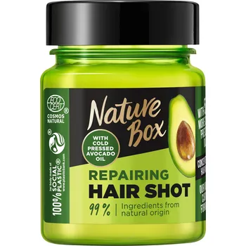 Vlasová regenerace Nature Box Avocado Oil Hair Shot regenerační maska na vlasy s avokádovým olejem 60 Ml