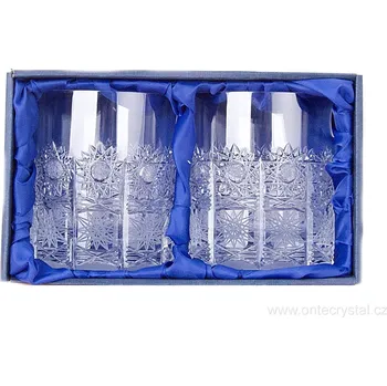 Sklenice Bohemia Crystal Přátelská souprava whiskovky. Brus klasik 500 PK, 330 ml