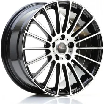 Alu kolo AVUS Alu Kola Avus Ac-M03 7x17 5x105 ET38 Black Polished 56.6