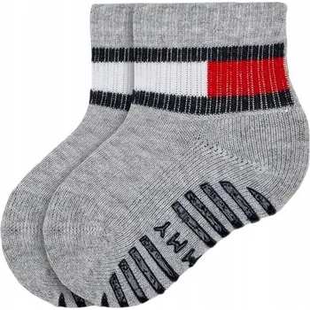PONOŽKY PONOŽKY TOMMY HILFIGER 2 PÁRY, ŠEDÉ, vel. 19-22