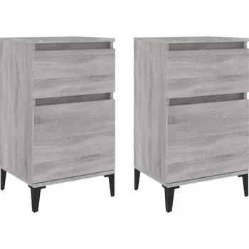 Noční stolek Noční stolek šedý dub sonoma 40 x 35 x 70 cm, 2 ks