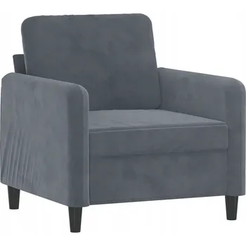 Křeslo Relaxační křeslo Sametové Tmavě šedé 78x77x80 cm