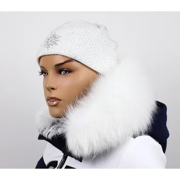 Sikora Kožešinový lem na kapuci - límec mývalovec sněhobílý M 142/9 (50 cm)