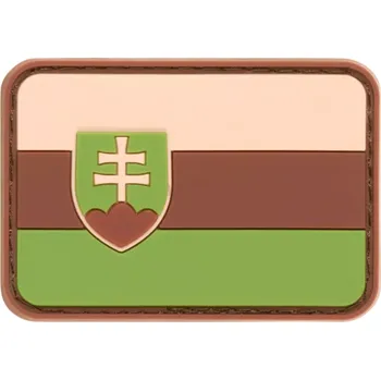 Nášivka JTG Slovakia Flag Rubber Patch Green TMH20423