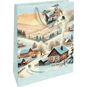 Dárková taška Dárková taška velká Zasněžené chaloupky