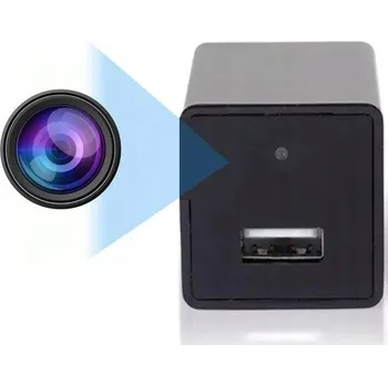 IP kamera SKRYTÁ KAMERA V USB SÍŤOVÉ NABÍJEČCE MINI ŠPIONÁŽNÍ FULL HD WIFI