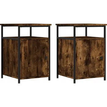 Noční stolek Noční stolek kouřový dub 40 x 42 x 60 cm, 2 ks