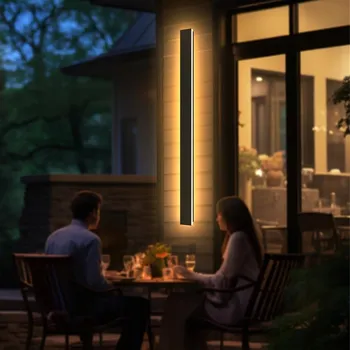 Nástěnné svítidlo 100CM LED ELEVAČNÍ VENKOVNÍ SVÍTIDLO / LAMPA NA ZEĎ DLOUHÁ – teplé světlo