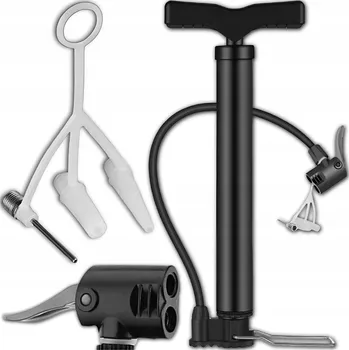 pumpička HUDAČKA NA KOLO AUTOMOBILOVÁ NOŽNÍ RUČNÍ PŘENOSNÁ PODLAHOVÁ VÝKONNÁ S KONCOVKAMI