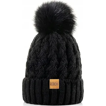 Čepice REDESS zimní čepice beanie černá, univerzální velikost