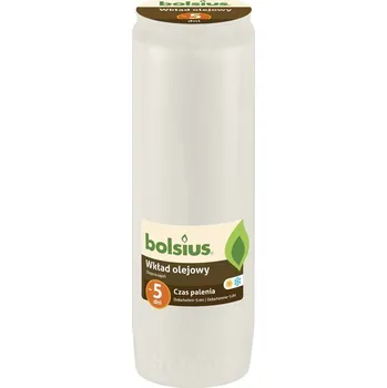 Svíčka Olejová náplň do hřbitovních svíček Bolsius 17,6 cm