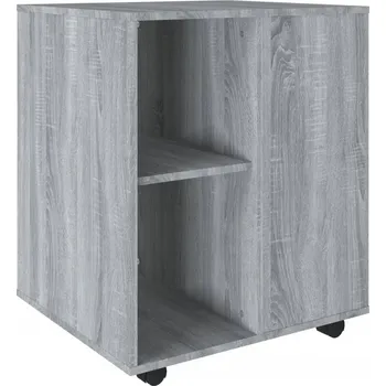 Komoda Úložná skříňka na kolečkách, šedý dub sonoma, 60 x 53 x 72 cm