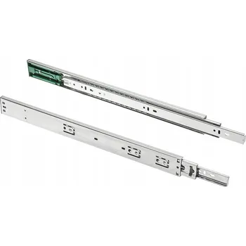 Nábytkové kování Kuličková pojezdová lišta GTV push open pro zásuvky 500 mm plný výsuv nosnost 25 kg