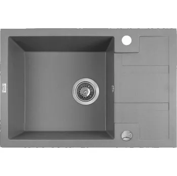 Granitový dřez Jednodřez Laveo BARBADOS granitový šedý
