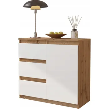 Komoda Komoda Furnica. MIKEL 80 x 35 x 75 cm dub wotan matný