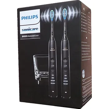 Elektrický zubní kartáček Elektrický zubní kartáček Philips Sonicare DiamondClean černý, 2 hlavice
