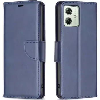 Pouzdro na mobilní telefon TT-TopTechnology Kožené pouzdro Motorola Moto G54 5G royal blue, modré, model knížka, řada TRIANGLE, materiál syntetická kůže