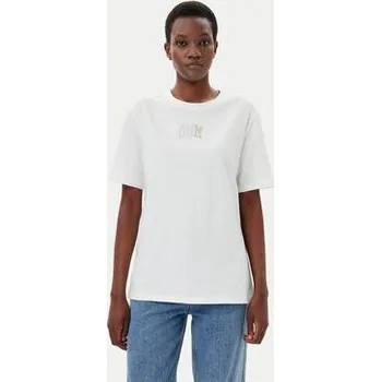 Tommy Jeans T-Shirt Color Varsity DW0DW21337 Écru Relaxed Fit XXS