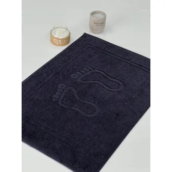 Koupelnová předložka Koupelnová předložka 50×70 cm, 700 g/m2, 100% bavlna, Silná a luxusní, Černá