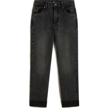 kalhoty dámské VANS Annabelle Straight Leg Pant Stonewash Black - 27