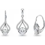 Stříbrná souprava se zirkony Zirconia