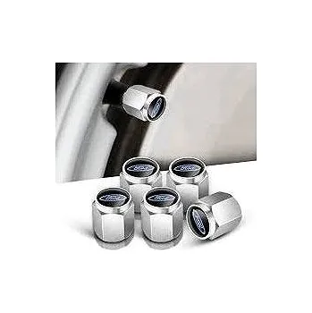 Tuning MJakes krytky ventilků hranaté stříbrné pro vozy FORD