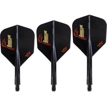 Příslušenství pro šipky Bull's NL Condor Letky AXE - Kim Huybrechts - Small - Long - Black