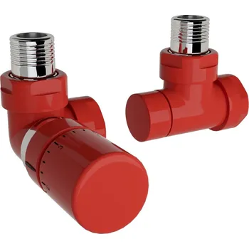 Ventil Zehnder Ventil Zehnder úhlový rohový, rohové šroubení pro zpátečku 1/2", s termostatickou hlavicí Design Line, Set I, barevná, Z-839729 Z-839729