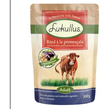 Krmivo pro psa 6x300g Lukullus Adult bez obilnin - hovězí à la Provençale