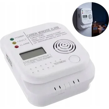 Zabezpečovací technika Bezdrátový detektor plynu oxidu uhelnatého (CO), kouře a požáru na baterie s alarmem