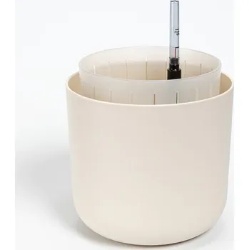 Květináč Plastia Samozavlažovací květináč Tolita Air ø 19 slonová kost