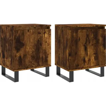 Noční stolek Noční stolky kouřový dub 40 x 30 x 50 cm, 2 ks