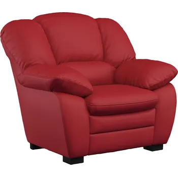 Křeslo Červené křeslo Rhea 109 x 88 x 92 65% polyuretan, 35% polyester