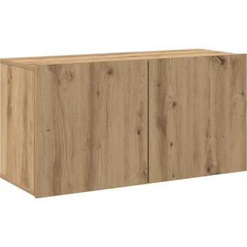 Televizní stolek Závěsná TV skříňka, dub artisan, 80 x 30 x 41 cm