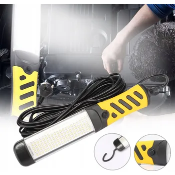 Dílenská LED lampa svítilna MAGNET HÁK 100 LED kabel 8M