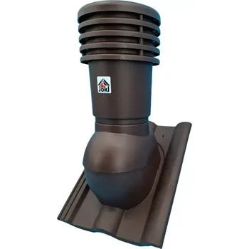 Jokl VENTEOR Větrací střešní komínek 150 mm Hnědá