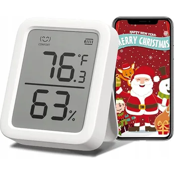 Domácí teploměr TEPLOMĚR A VLHKOMĚR SWITCHBOT PŘENOSNÝ BÍLÝ