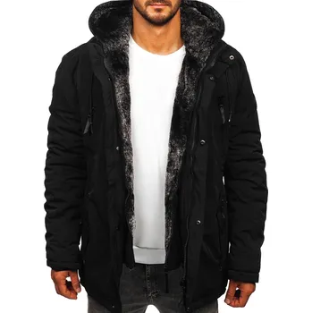 Pánská parka Černá pánská zimní bunda Bolf 5M712 - M/50