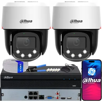 IP kamera Monitorovací sada Dahua 2x Kamera SD2C400NA-B-PV-PRO PTZ 4Mpx WizColor